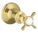 AXOR-HG-AXOR-Montreux-Absperrventil-Unterputz-mit-Kreuzgriff-Brushed-Brass-16871950 gallery number 1